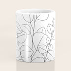 Minimalistic Eucalyptus  Line Art Coffee Mug Gallery Image 4