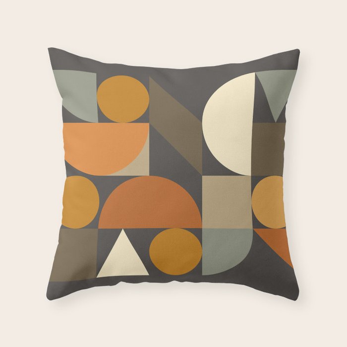Mid Century 29D Throw Pillow Gallery Image 1