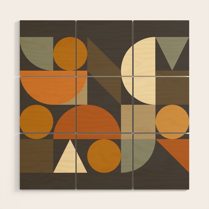 Mid Century 29D Wood Wall Art Gallery Image 1