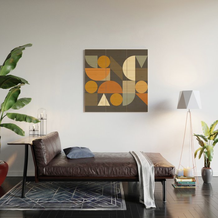 Mid Century 29D Wood Wall Art Gallery Image 2