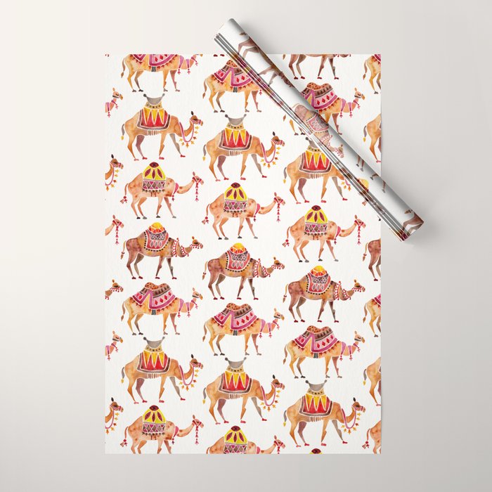 Camel Train Wrapping Paper Gallery Image 1