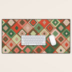 Hand-drawn Quilt #5 Desk Mat Gallery Image 1