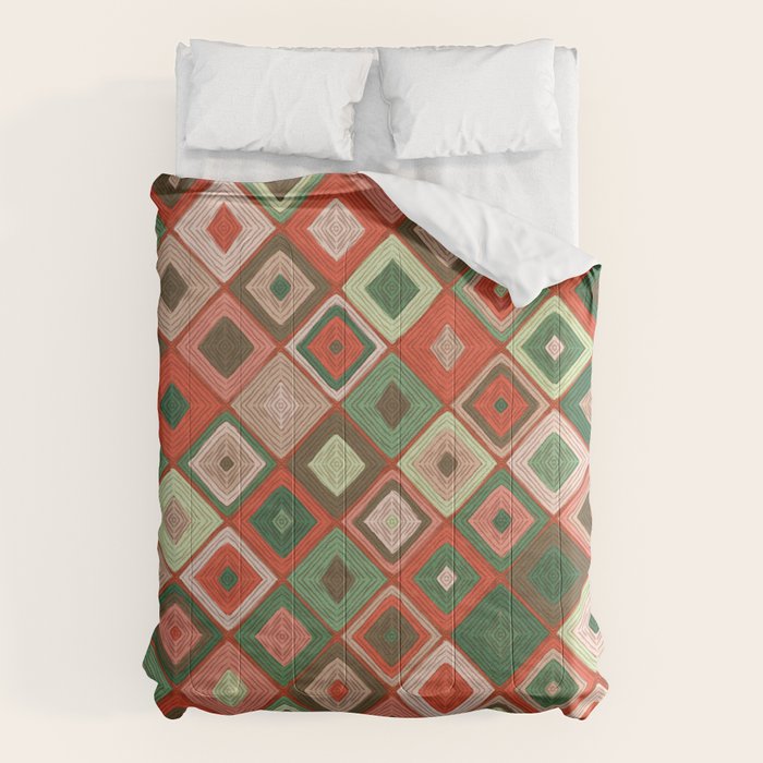 Hand-drawn Quilt #5 Comforter Gallery Image 1