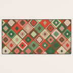 Hand-drawn Quilt #5 Desk Mat Gallery Image 3