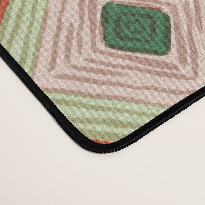 Hand-drawn Quilt #5 Desk Mat Gallery Image 4