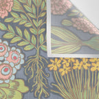 Floral Botanical Mille Fleur Pattern Wall Tapestry Gallery Image 3