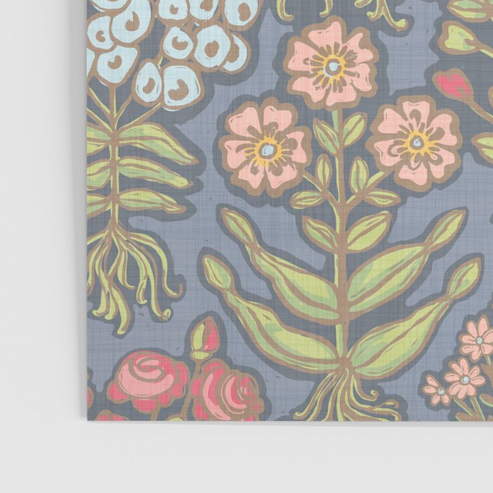 Floral Botanical Mille Fleur Pattern Poster Gallery Image 3