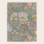 Floral Botanical Mille Fleur Pattern Poster Gallery Image 4
