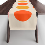 Retro Bauhaus Dots | 70s European Pattern Table Runner Gallery Image 1