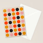 Retro Bauhaus Dots | 70s European Pattern Stationery Card Gallery Image 2