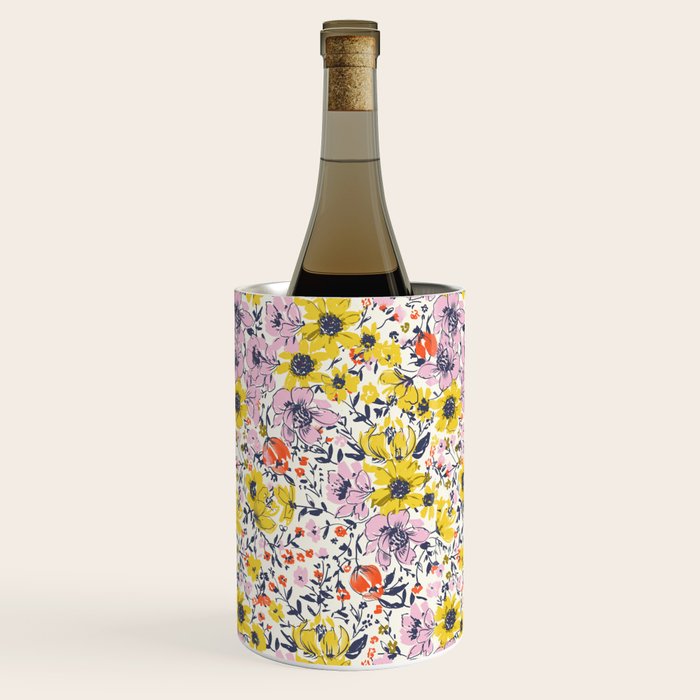 Lovely and Wild - purple and yellow Wine Chiller Gallery Image 3