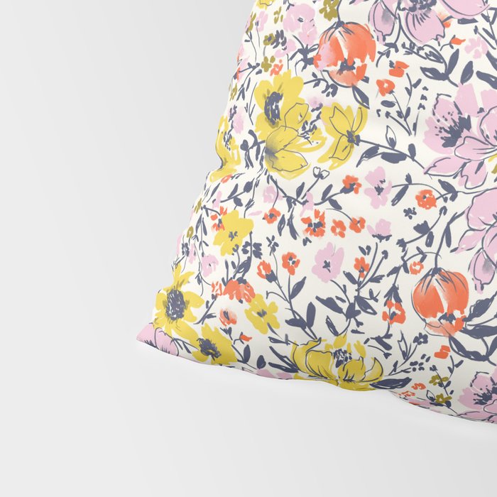 Lovely and Wild - purple and yellow Pillow Sham Gallery Image 4