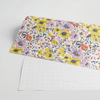 Lovely and Wild - purple and yellow Wrapping Paper Gallery Image 2
