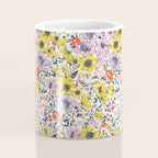 Lovely and Wild - purple and yellow Coffee Mug Gallery Image 4
