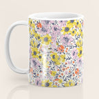 Lovely and Wild - purple and yellow Coffee Mug Gallery Image 3