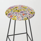 Lovely and Wild - purple and yellow Stool Gallery Image 2
