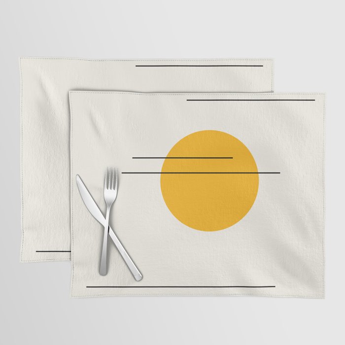 Minimal Sky Abstract XV Placemat Gallery Image 1