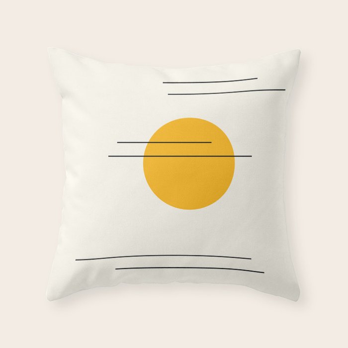 Minimal Sky Abstract XV Throw Pillow Gallery Image 6