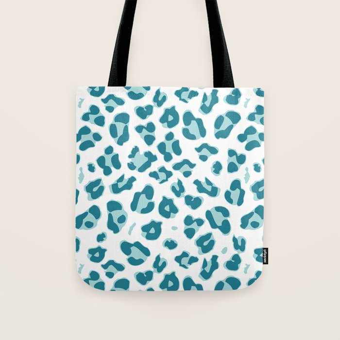 Blue Cheetah Print Tote Bag Gallery Image 1