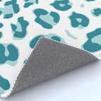 Blue Cheetah Print Rug Gallery Image 4