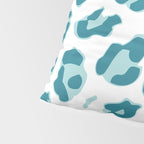 Blue Cheetah Print Pillow Sham Gallery Image 4