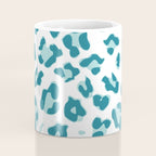 Blue Cheetah Print Coffee Mug Gallery Image 4