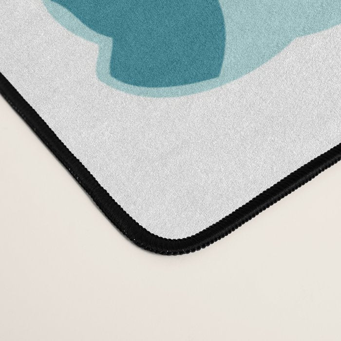 Blue Cheetah Print Desk Mat Gallery Image 4
