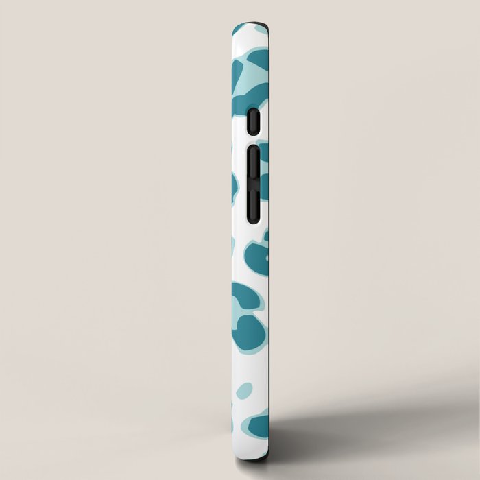 Blue Cheetah Print iPhone Case Gallery Image 2
