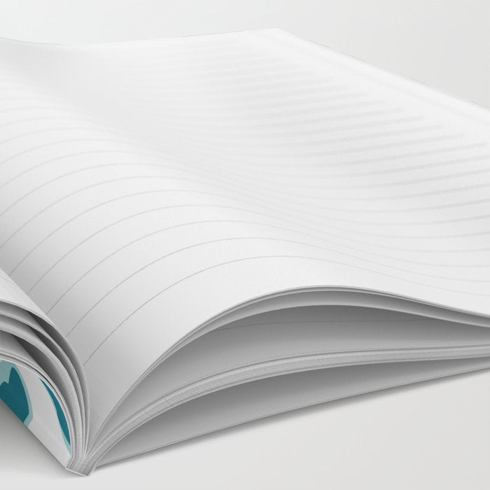 Blue Cheetah Print Notebook Gallery Image 2