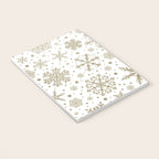 Christmas Snowflakes, Gold and White Notebook Gallery Image 3