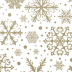 Christmas Snowflakes, Gold and White Coffee Mug Gallery Image 2