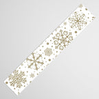 Christmas Snowflakes, Gold and White Table Runner Gallery Image 3