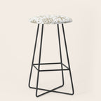Christmas Snowflakes, Gold and White Stool Gallery Image 1