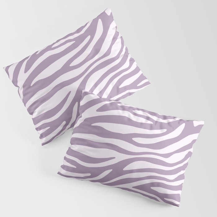 Purple Zebra Animal Print Pillow Sham Gallery Image 1