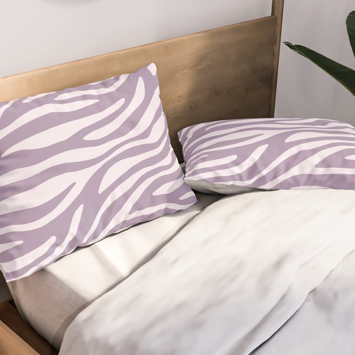 Purple Zebra Animal Print Pillow Sham Gallery Image 2
