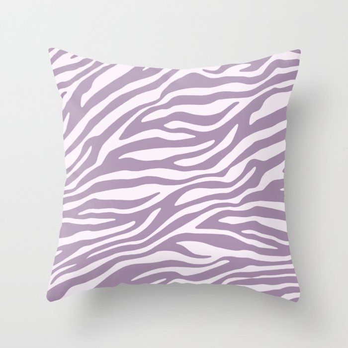 Purple Zebra Animal Print Throw Pillow Gallery Image 6
