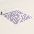 Purple Zebra Animal Print Yoga Mat Gallery Image 2