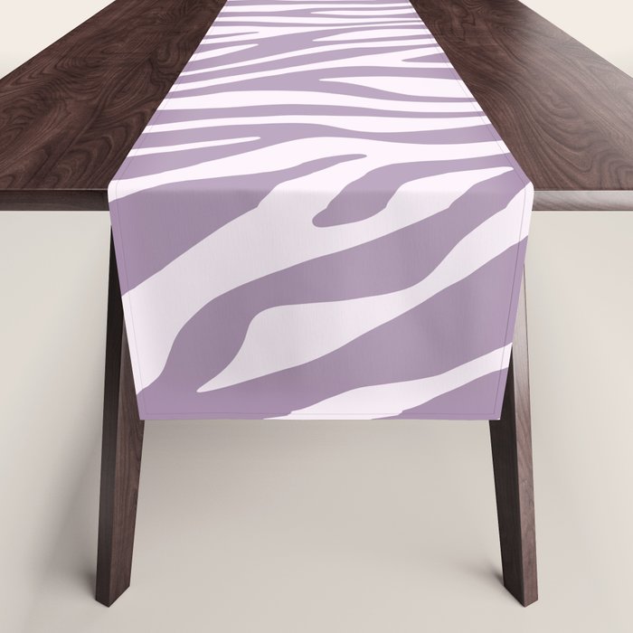 Purple Zebra Animal Print Table Runner Gallery Image 1