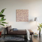 Purple Zebra Animal Print Wood Wall Art Gallery Image 2