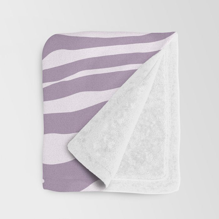 Purple Zebra Animal Print Throw Blanket Gallery Image 3