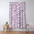 Purple Zebra Animal Print Window Curtain Gallery Image 5