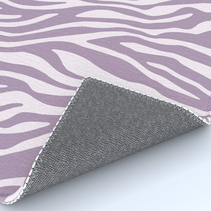 Purple Zebra Animal Print Rug Gallery Image 4