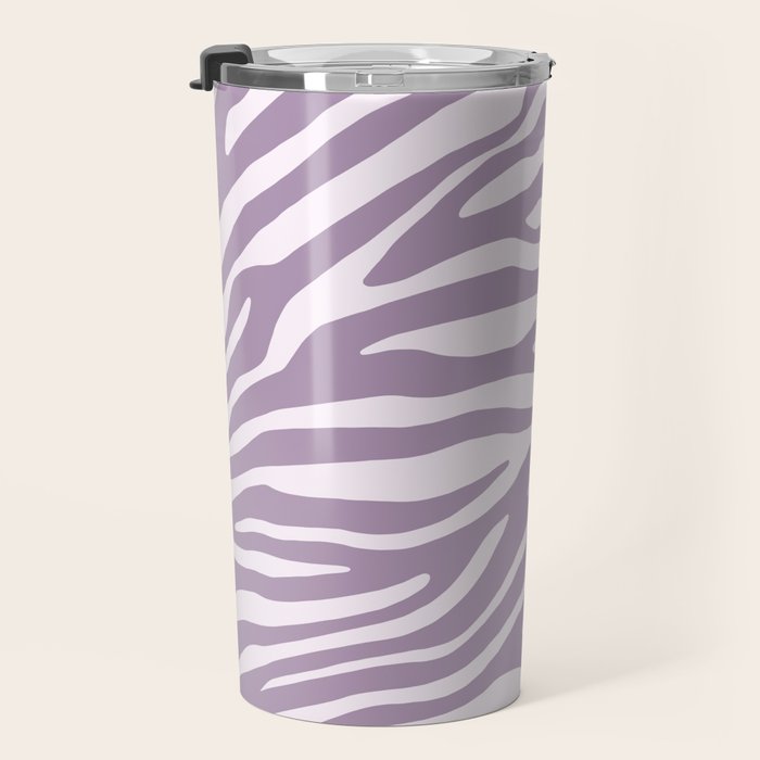Purple Zebra Animal Print Travel Mug Gallery Image 3