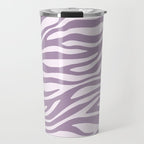 Purple Zebra Animal Print Travel Mug Gallery Image 1