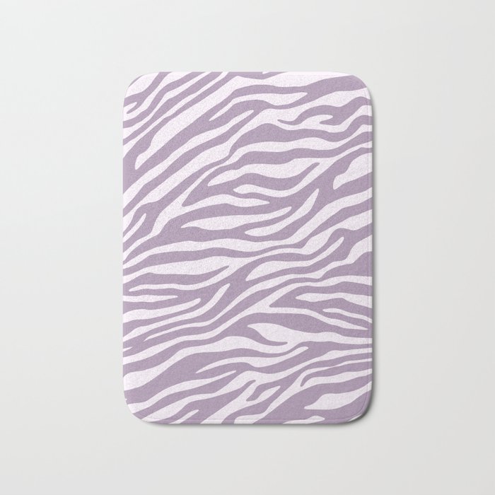 Purple Zebra Animal Print Bath Mat Gallery Image 1