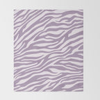 Purple Zebra Animal Print Throw Blanket Gallery Image 2