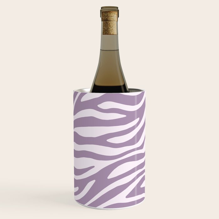 Purple Zebra Animal Print Wine Chiller Gallery Image 1