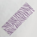 Purple Zebra Animal Print Yoga Mat Gallery Image 1