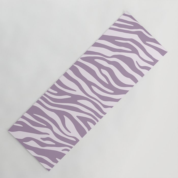 Purple Zebra Animal Print Yoga Mat Gallery Image 1