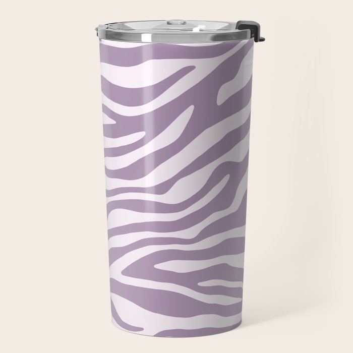 Purple Zebra Animal Print Travel Mug Gallery Image 2